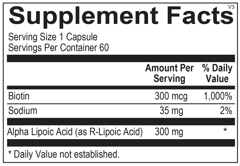 Lipoic Acid 300 mg - 60 count